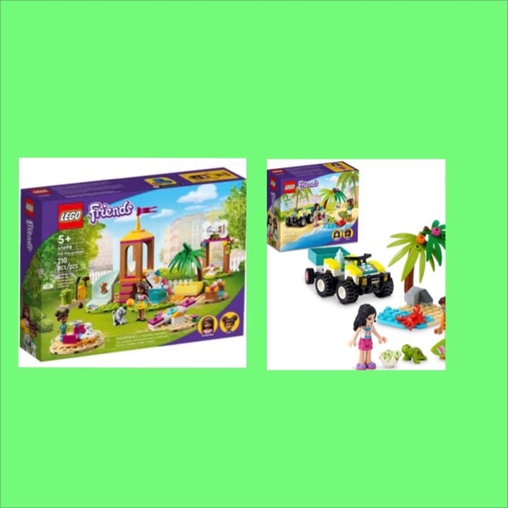 LEGO Friends Pet Playground 41698 & Turtle Vehicle 41697 new!